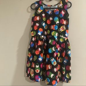 Unique Retro Russian Matryoshka Doll Mini Dress XS